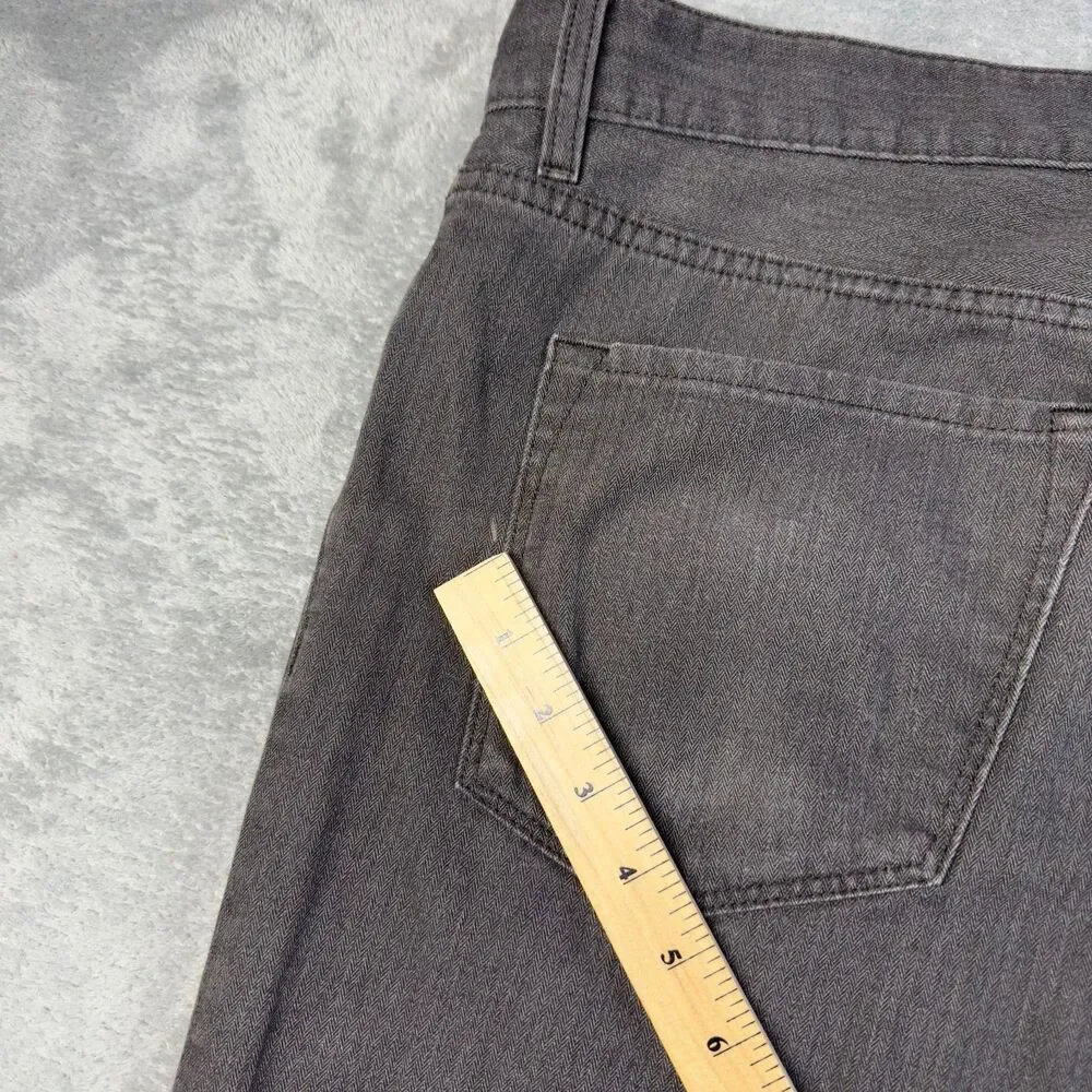 Hugo Boss Jeans Mens 36x34 Gray Vintage Wash Casual Everyday Straight Pants